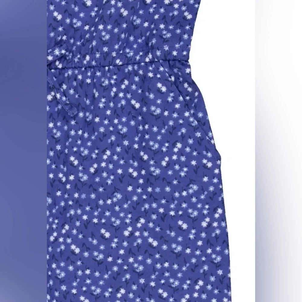 Wonder nation Blue and White Patterned Jumpsuit
